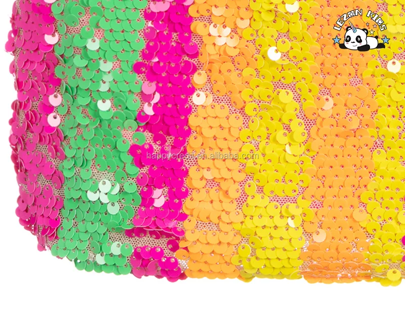 LEZONKIDS - Saias curtas personalizadas com cores neon, arco-íris, bordadas e sequins para meninas de 2 a 14 anos, roupas infantis
